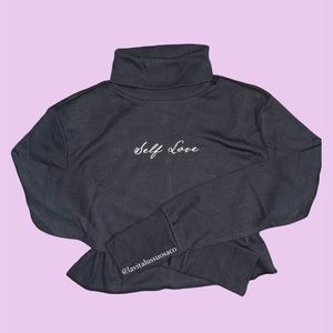 Self Love Black Turtleneck